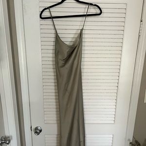 Show me your Mumu sage green bridesmaid dress